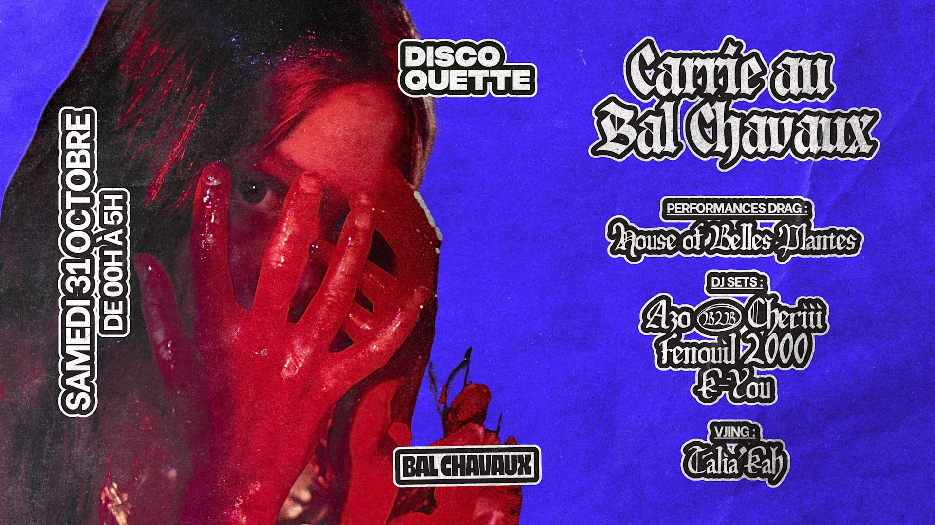 Discoquette Halloween : Carrie Au Bal Chavaux Cover