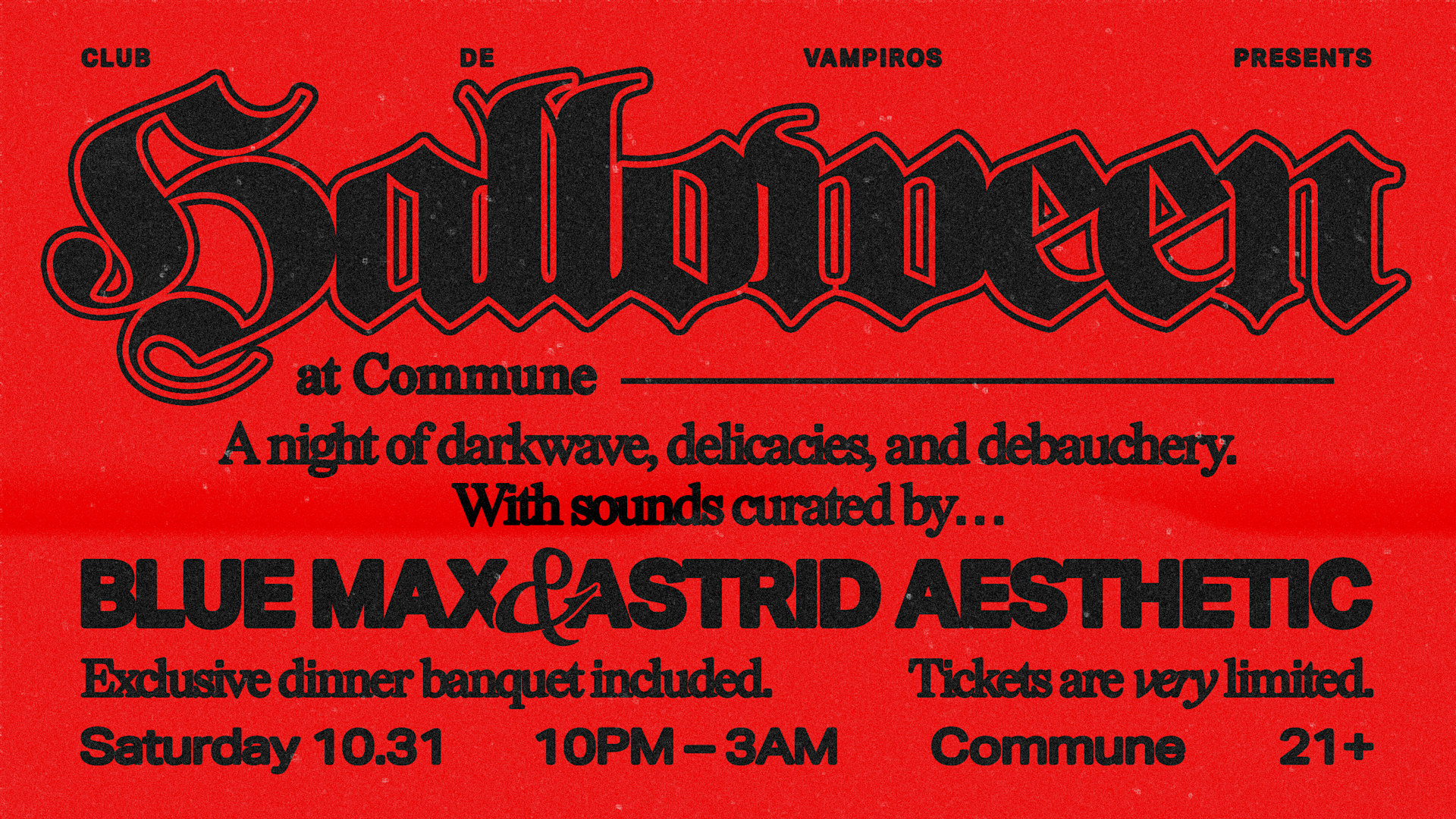 Club De Vampiros Presents... Halloween At Commune Cover