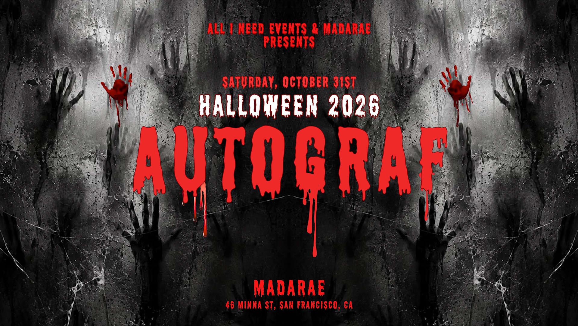 Halloween With Autograf At Madarae San Francisco Cover