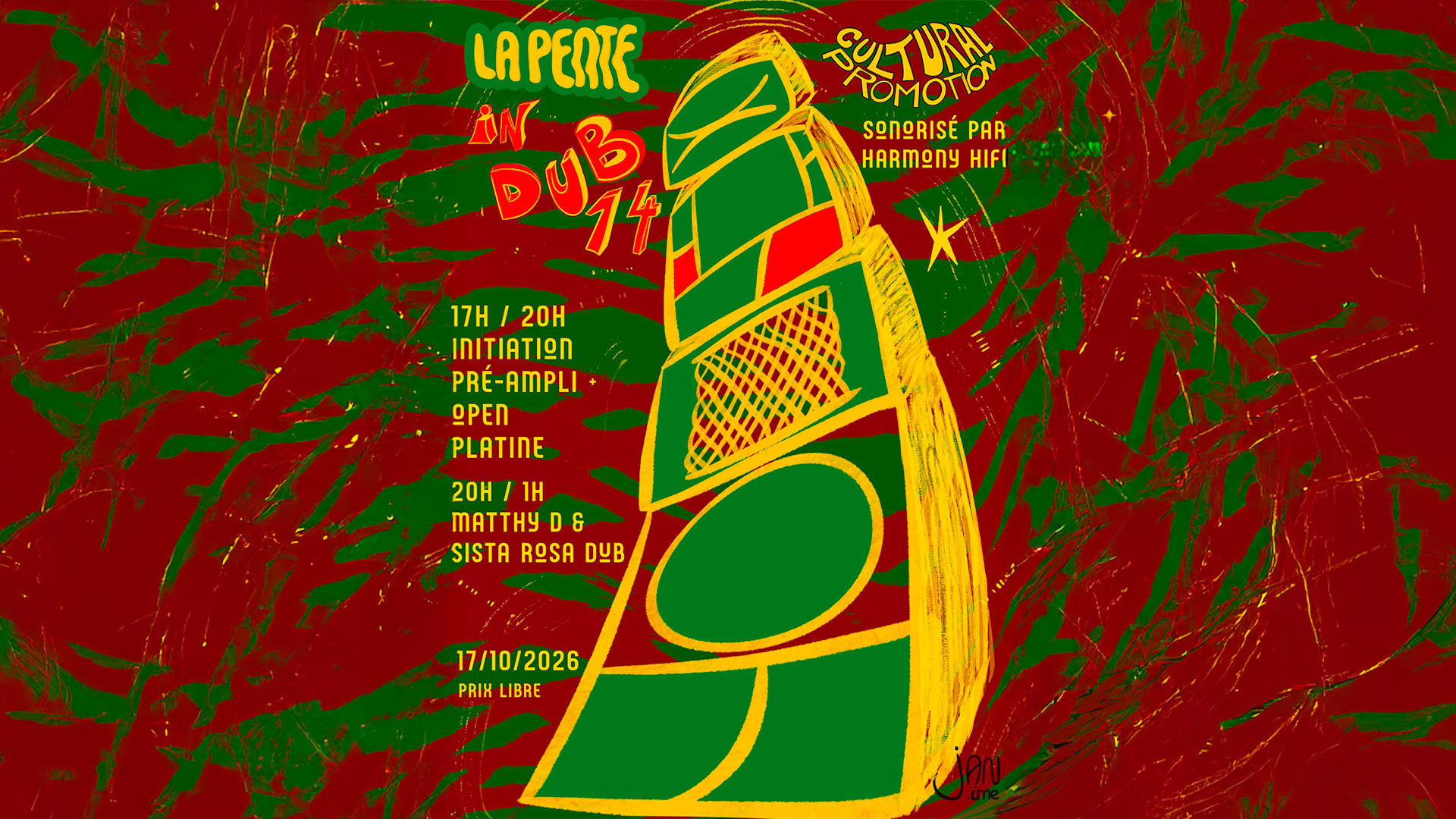 La Pente In Dub #14 - Initiation, Open Platine & Selecta Cover