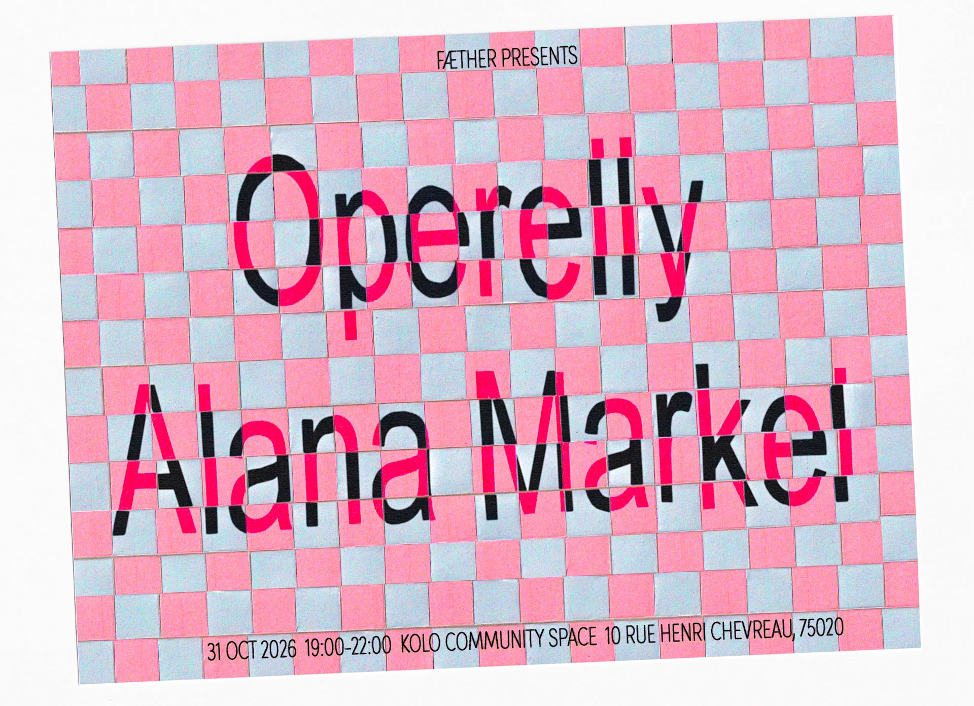 Fæther Presents: Operelly, Alana Markel Cover