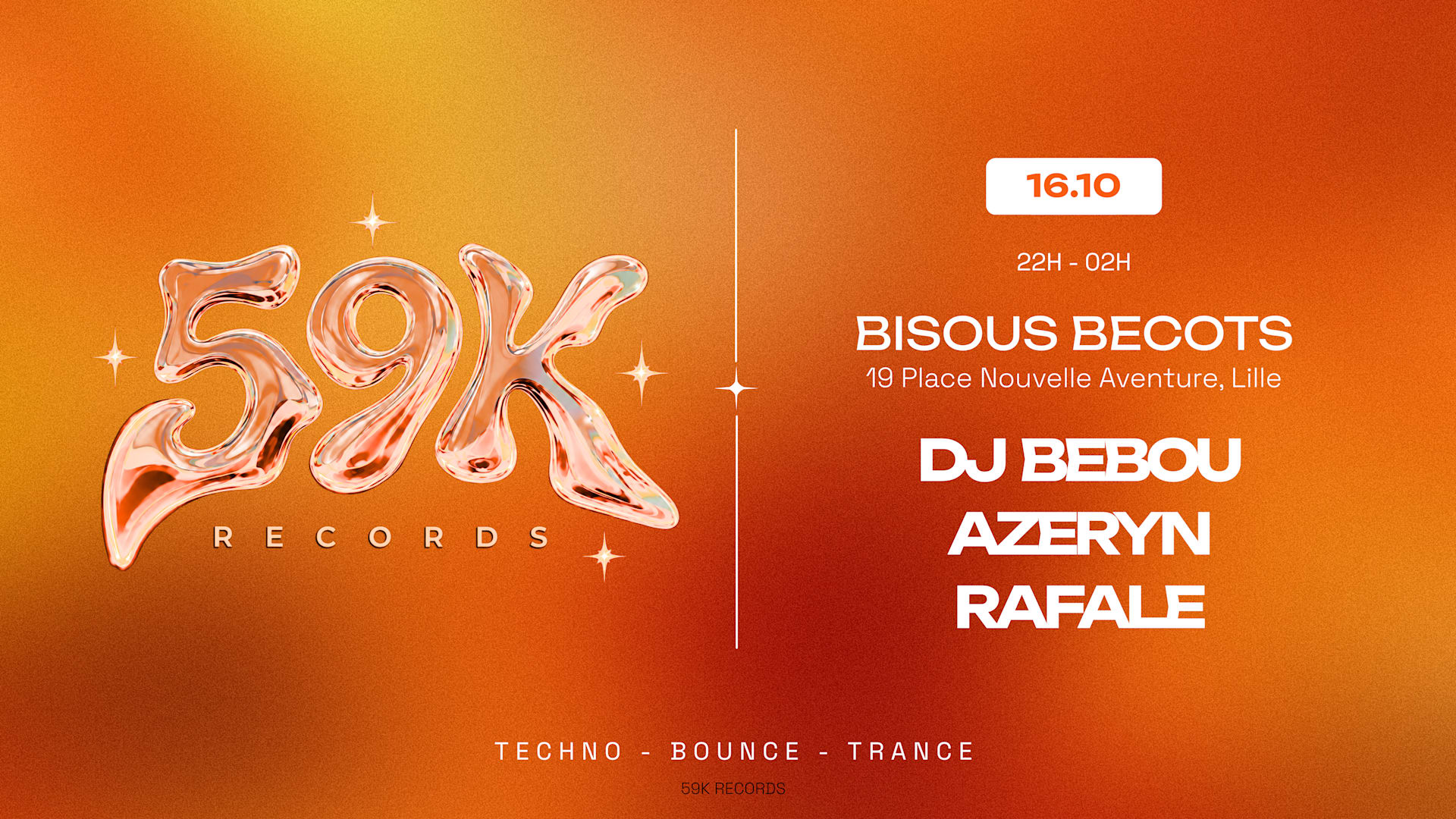 59k Records X Bisous Bécôts Cover