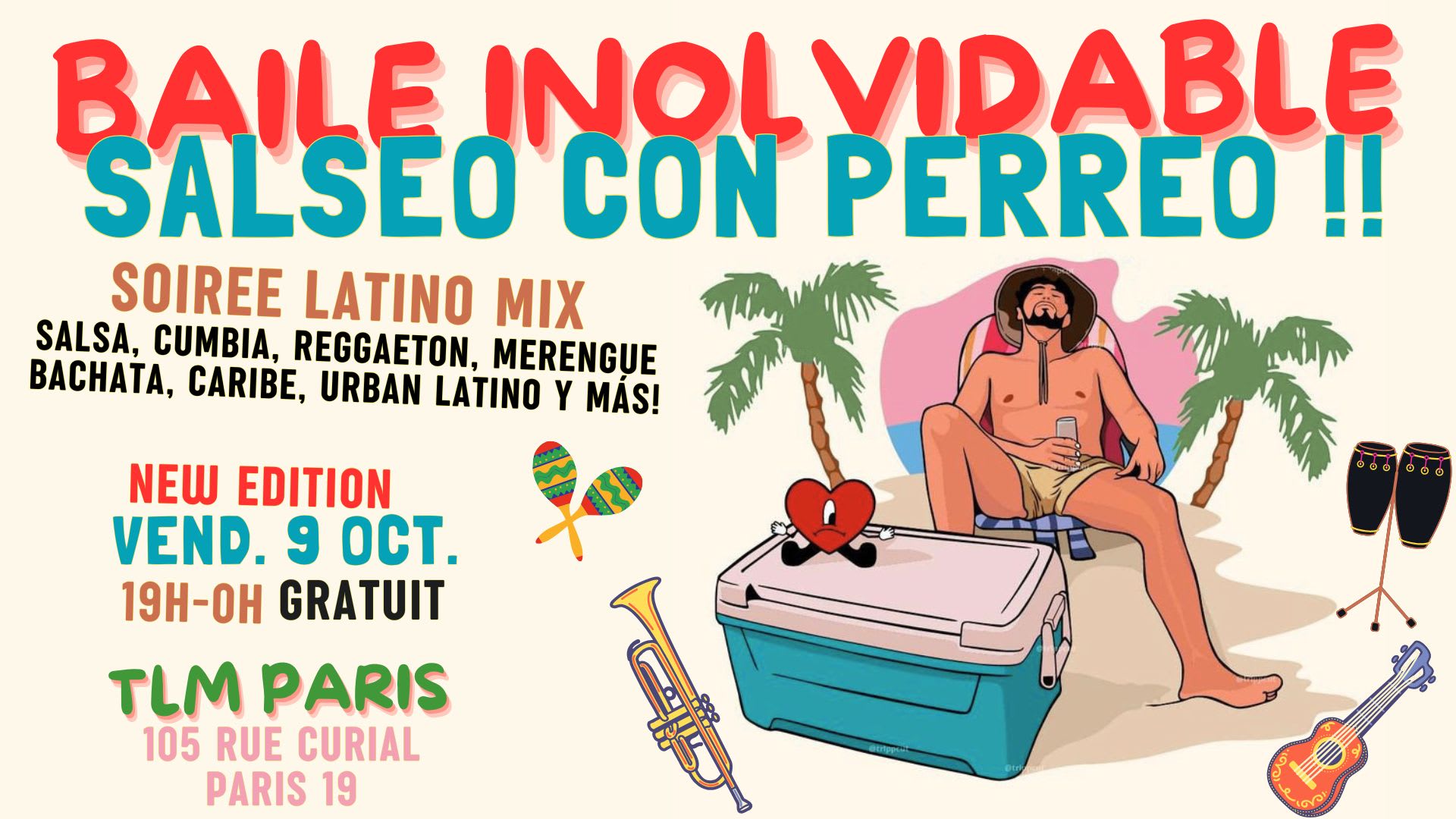 Baile Inolvidable - Soirée Latino MIX Salseo Con Perreo ! Cover