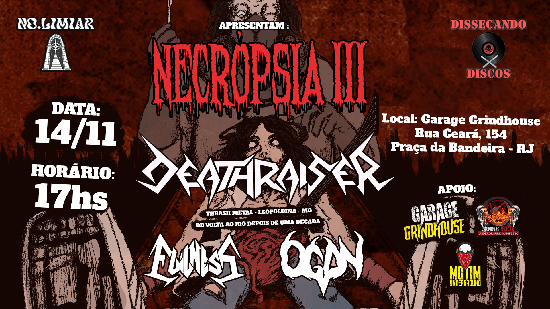 Necropsia III Com Deathraiser, Evilness E Ogan Cover