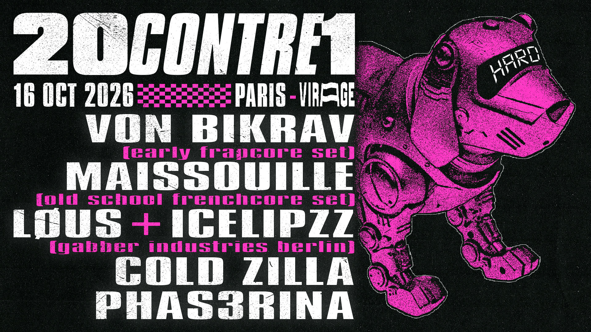 20contre1: Von Bikräv, Maissouille, Løus & Icelipzz & More Cover