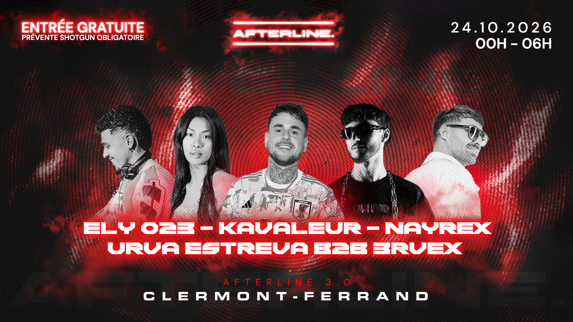 Afterline - Free Techno - Entrée Gratuite Cover