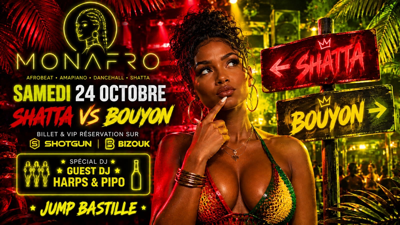 Monafro : Shatta Vs Bouyon Special Guest Dj Harps Dj Pipo Cover
