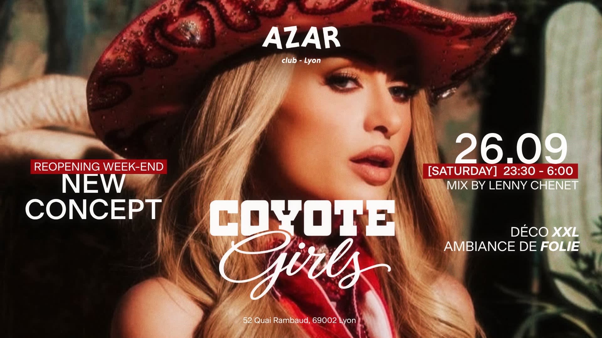 Coyote Girls - Azar Club 26 Septembre Cover