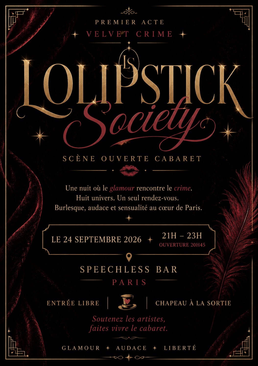 🎩 Show Neo-Burlesque : Lolipstick Society💋 Cover