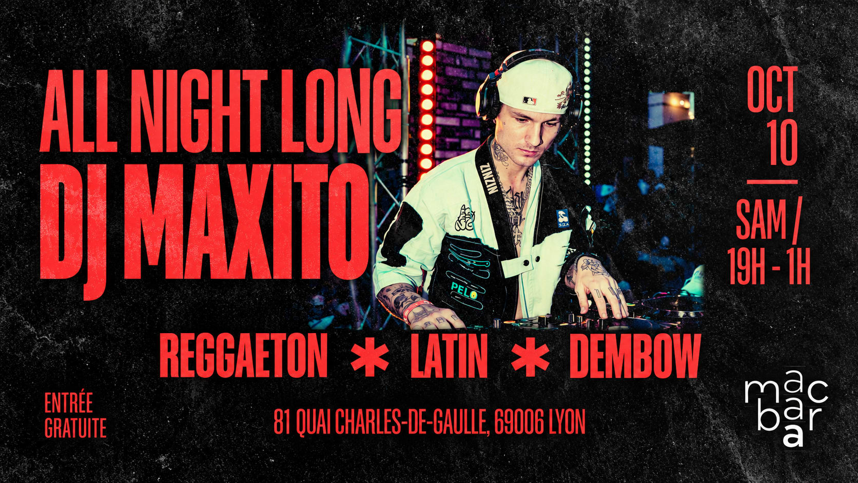 Maxito All Night Long | Reggaeton, Rkt, Dembow Au Macbar Cover