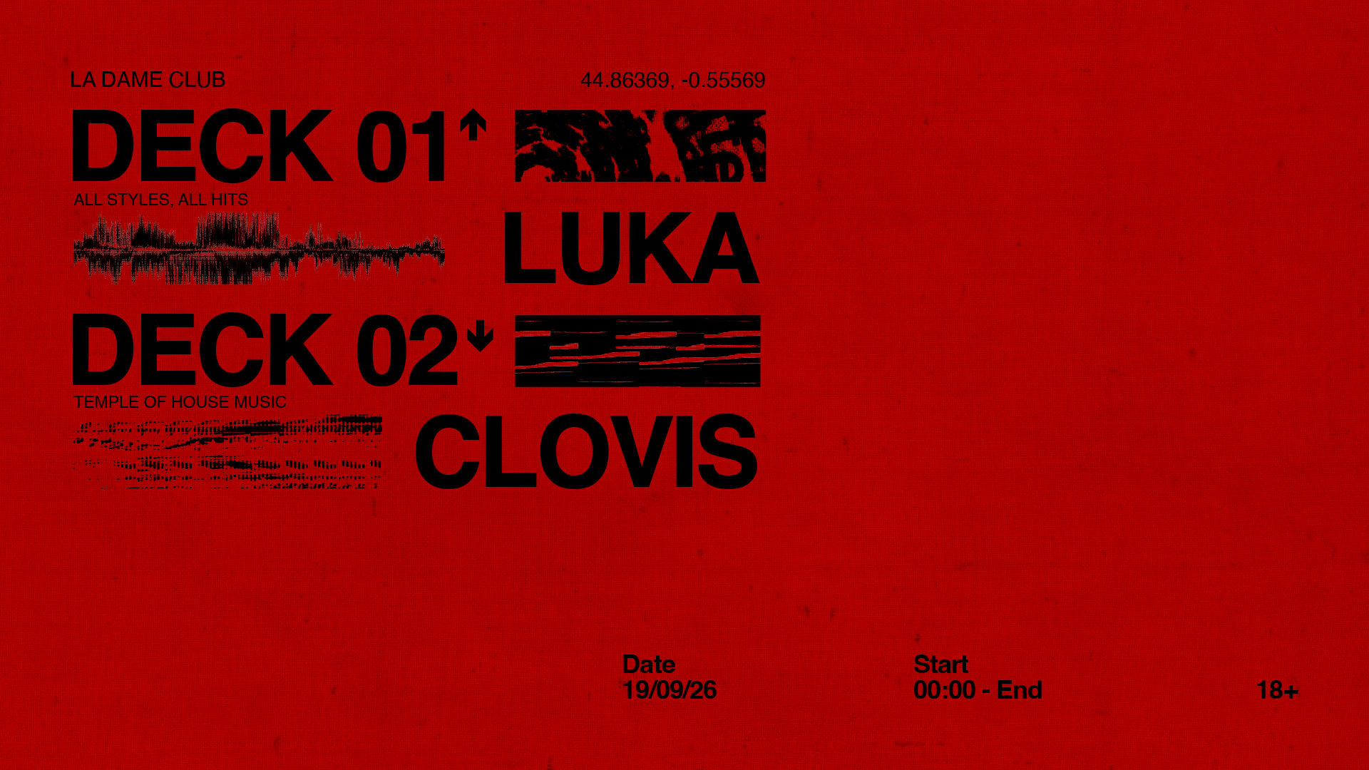 La Dame // Sam 19 Sept // Luka - Clovis Cover