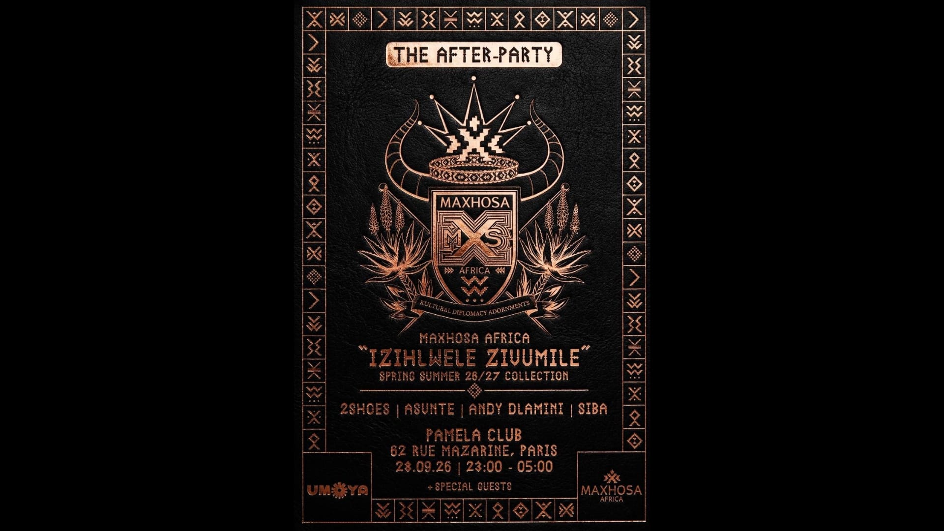 Maxhosa Afterparty (Only 20 Tickets Online) Cover