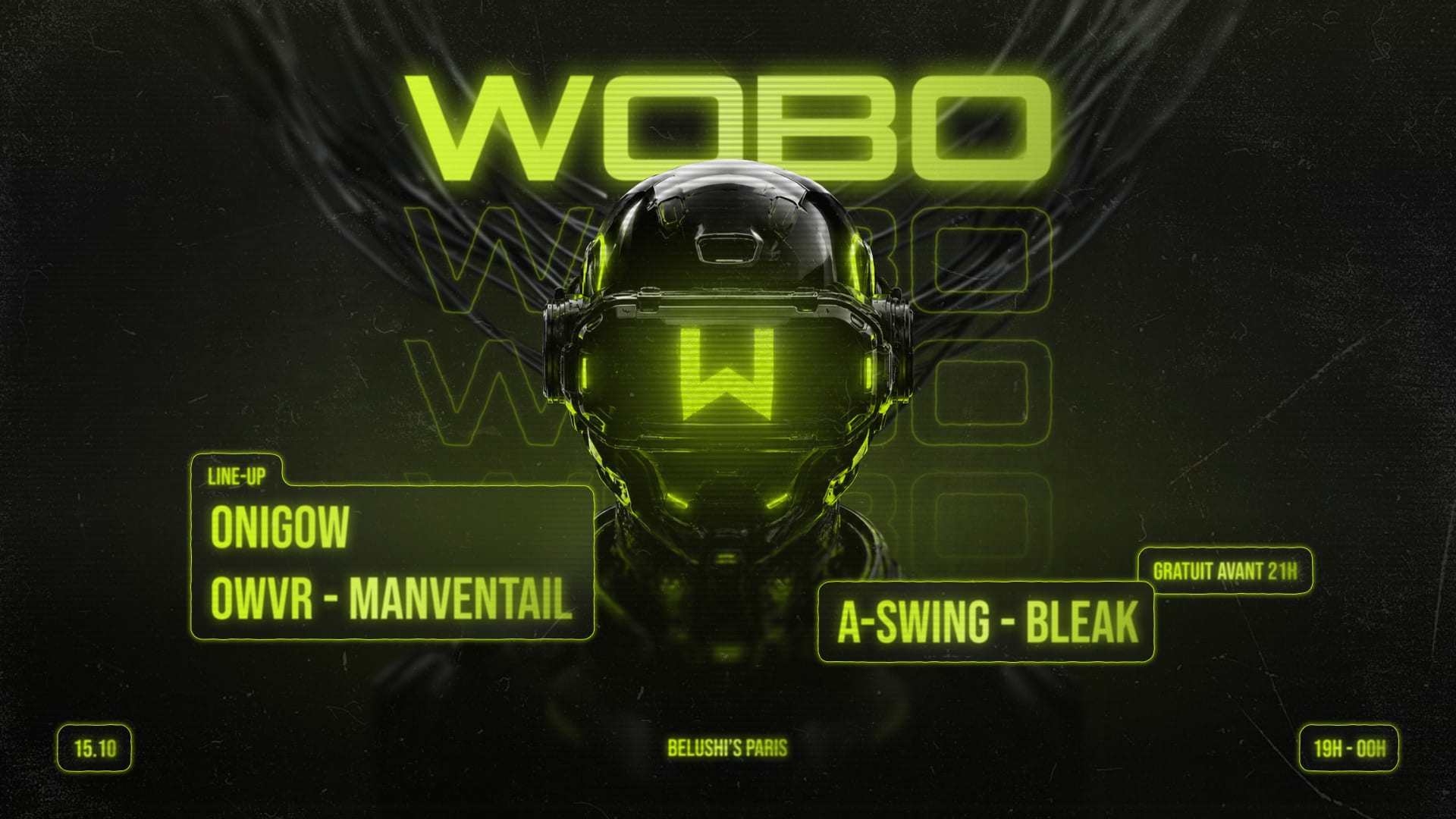 Wobo #48 : Onigow, A-Swing, Bleak, Owvr & Manventail Cover