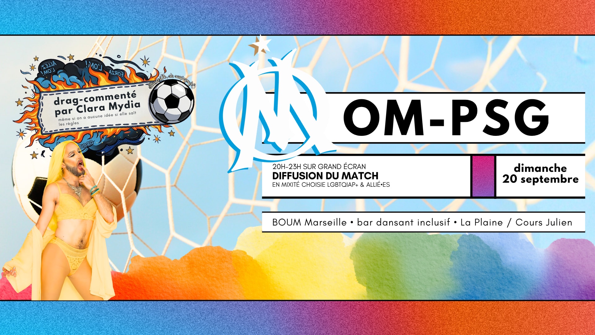 Om-Psg 🌈🤍🩵 Droit Au… Boum! Cover