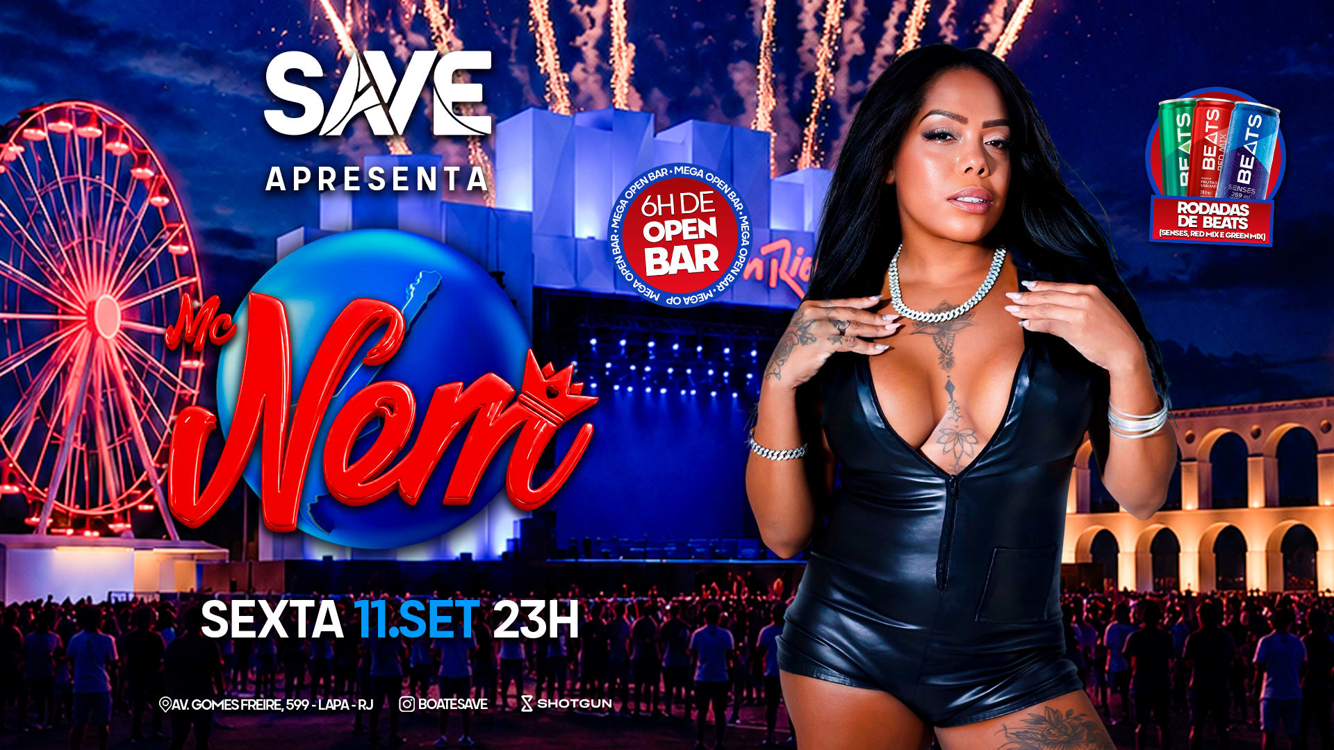 Save Com MC Nem | Rock In Rio | Open Bar | Rodadas De Beats Cover