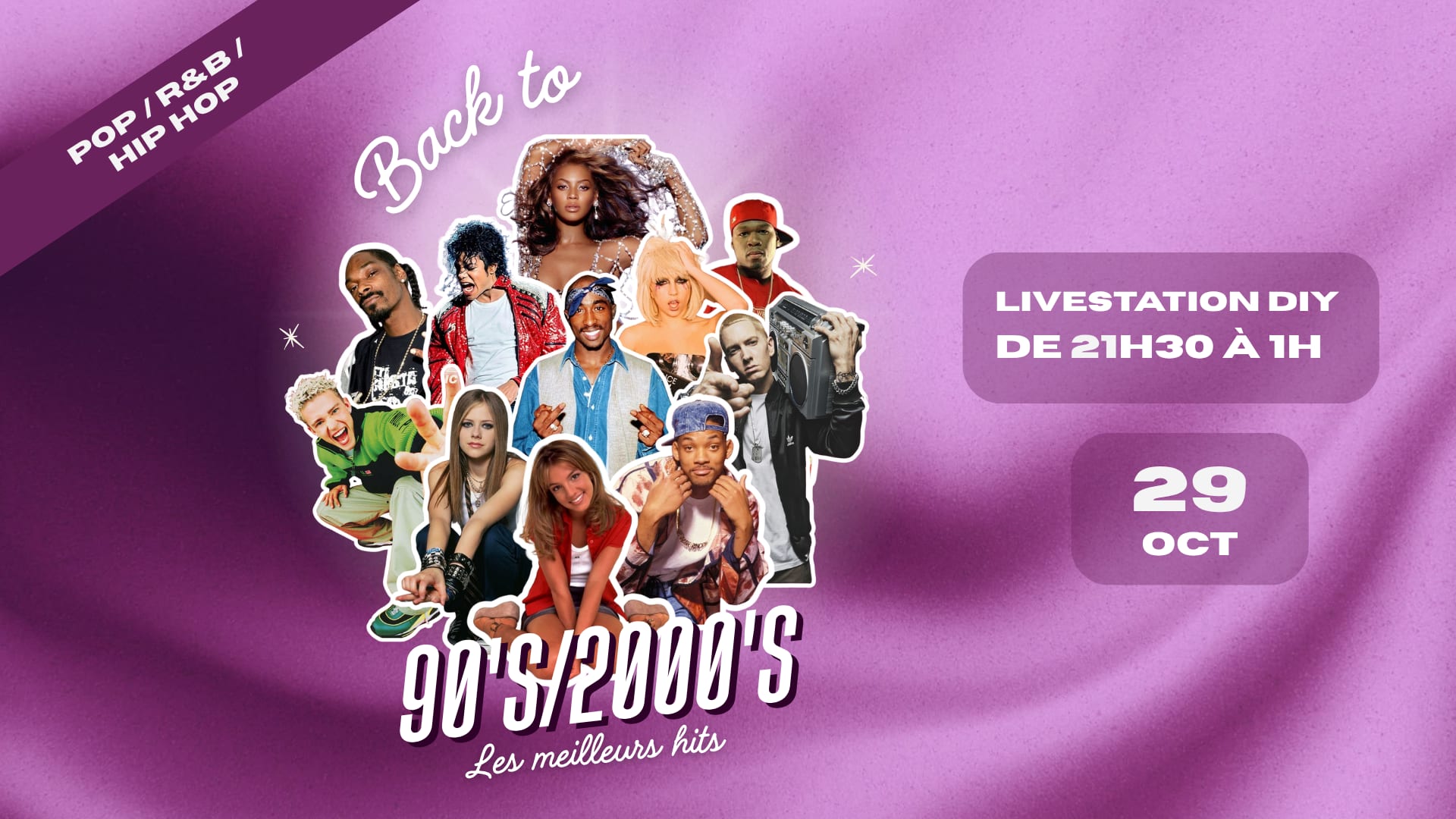 Back To 90/2000 : Le 29 Octobre Au Livestation Diy Cover