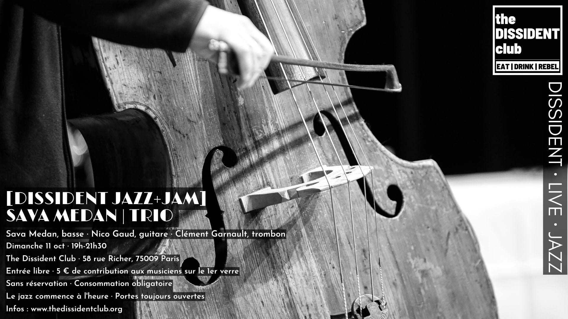 [Dissident Jazz+Jam] Sava | Trio Cover