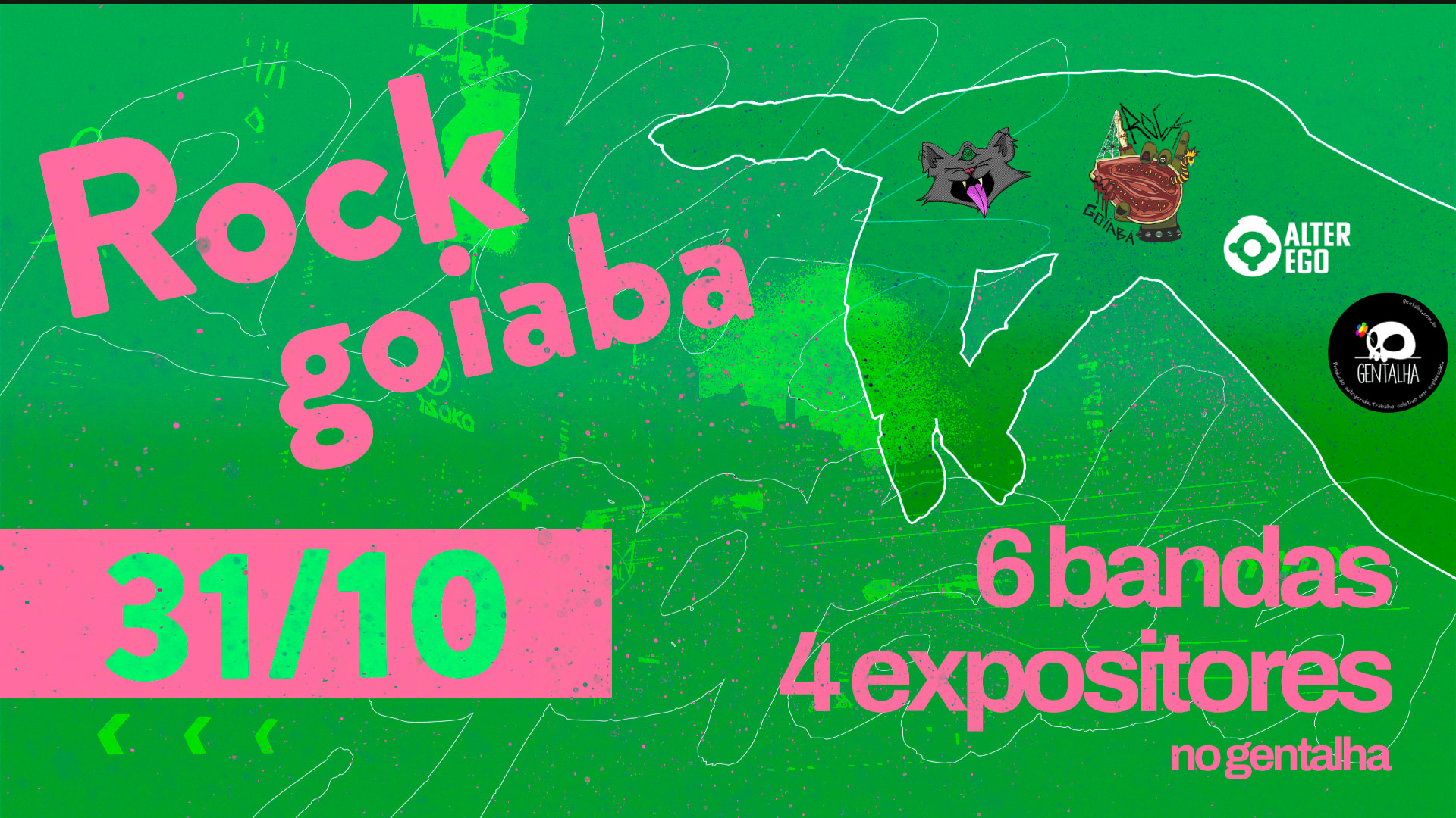 Festival Rock Goiaba: Halloween Cyberpunk Cover