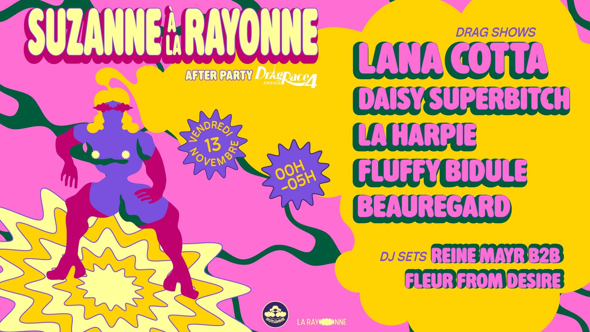 Suzanne A La Rayonne : After Party Dragrace France Cover
