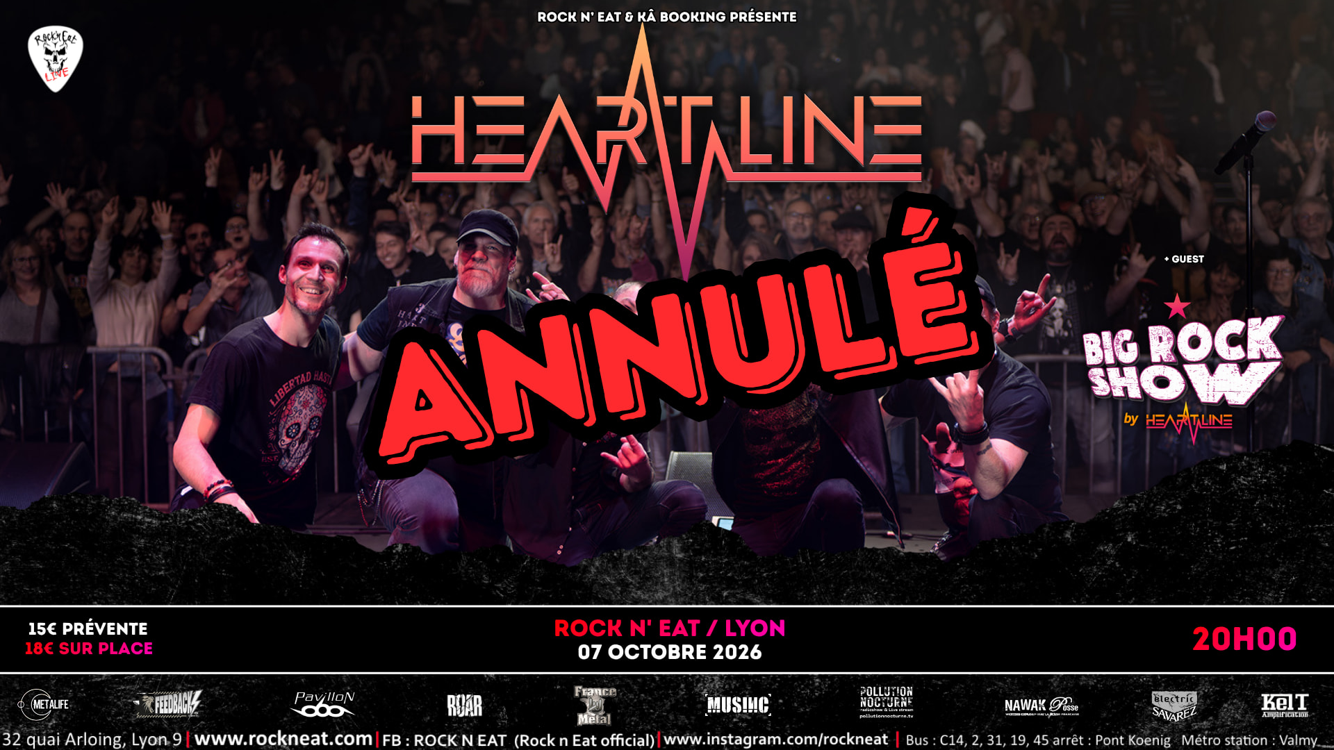 Heartline + Big Rock Show + Guest Cover