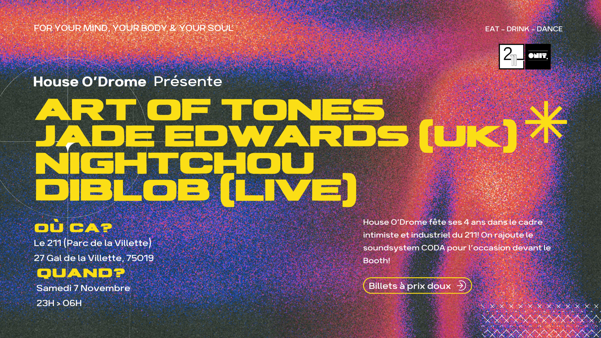 4ans Hod W/. Art Of Tones, Jade Edwards, Nightchou, Diblob.. Cover