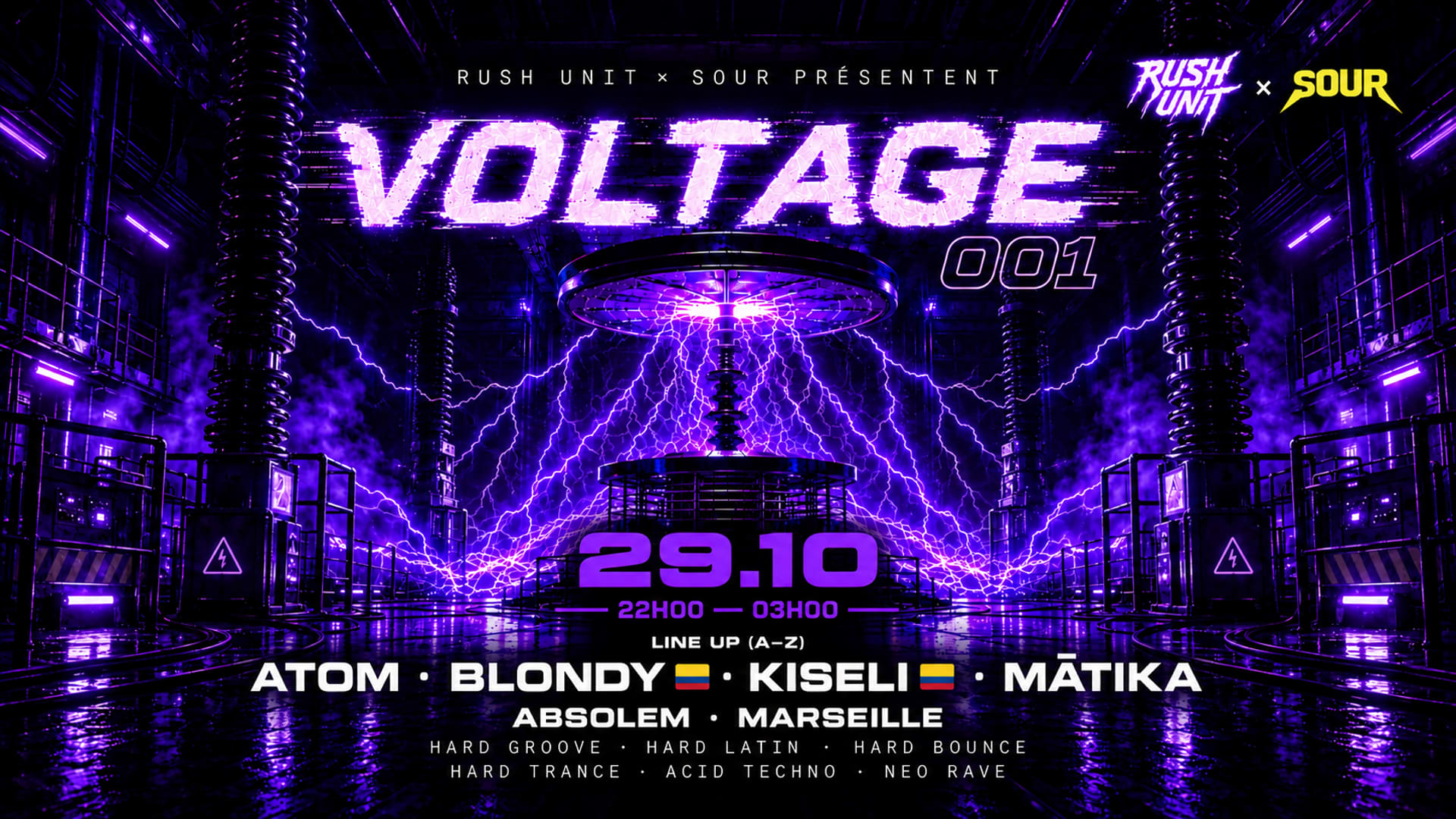 Rush Unit × Sour — Voltage 001 Cover