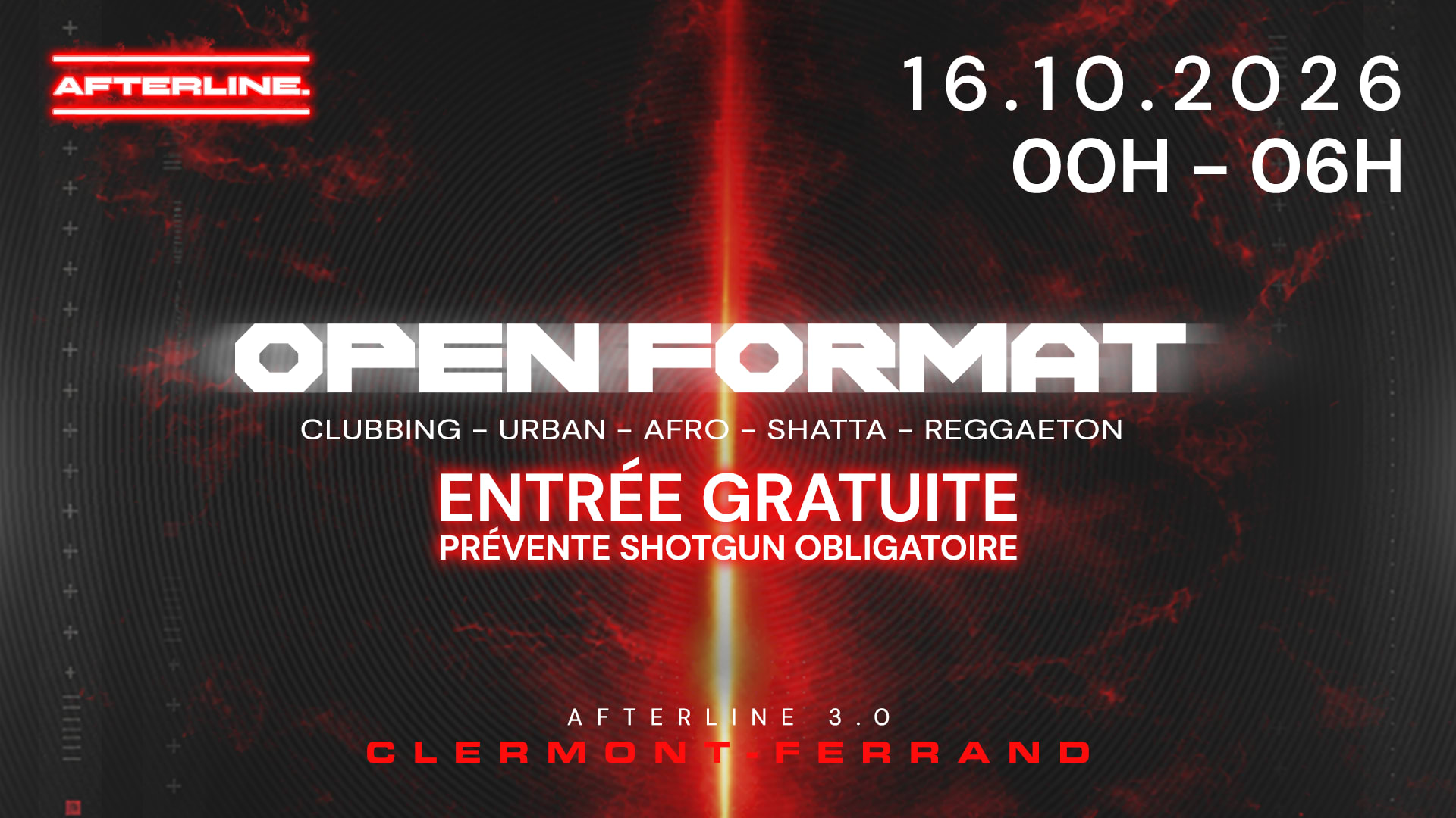 Afterline - Open Format - Entrée Gratuite Cover