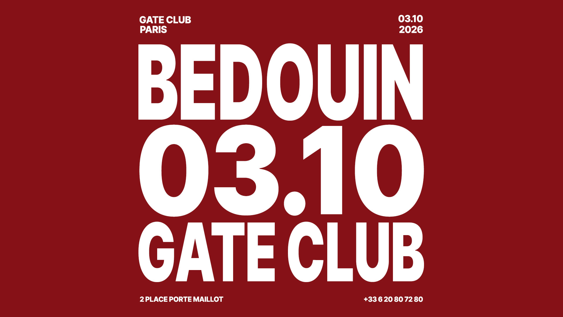 Bedouin At Gate Club Paris - Fashion Week Party Cover