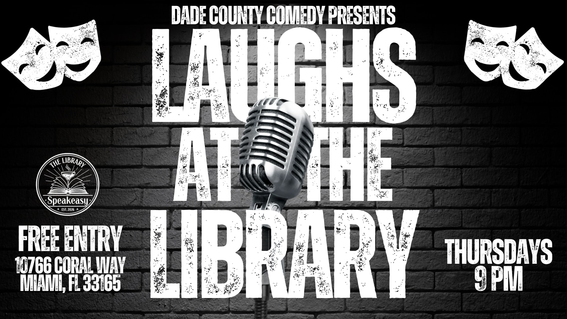 Laughs At The Library Comedy Show Cover