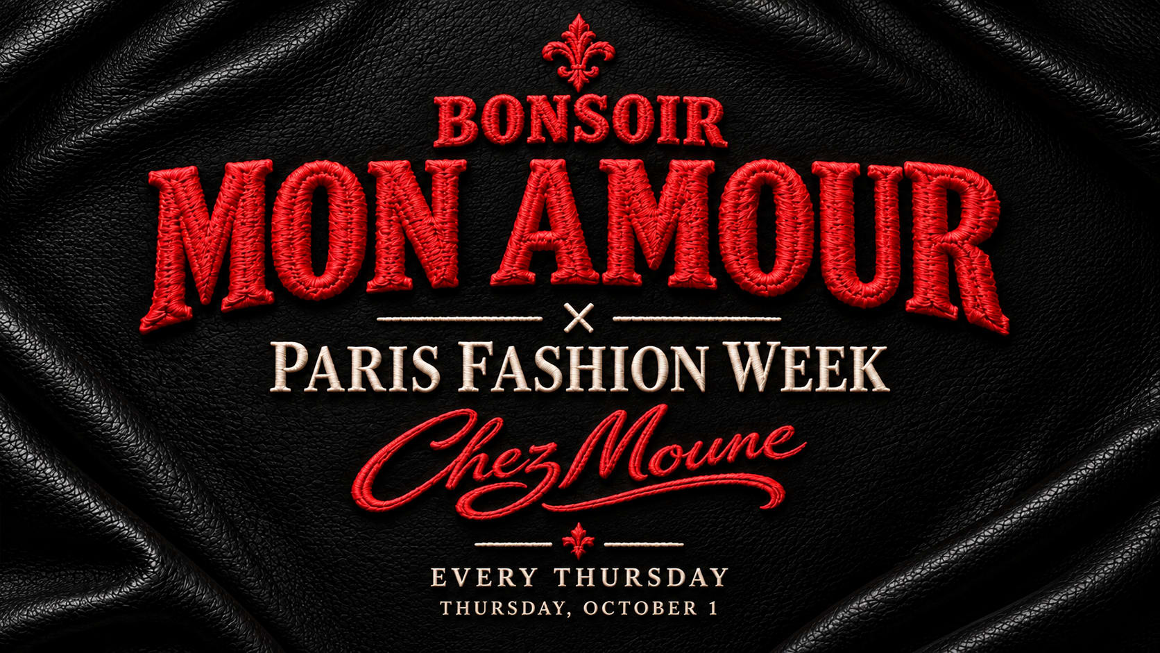 Bonsoir Mon Amour @ Chez Moune – Jeudi 1er Oct. [Pfw] Cover