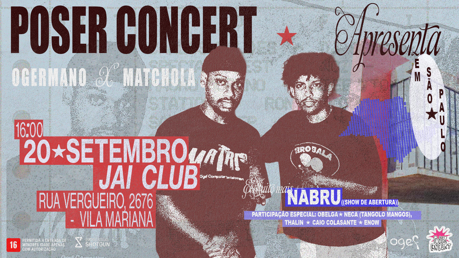 Matchola X Ogermano + Convidados No Jaiclub - São Paulo Cover