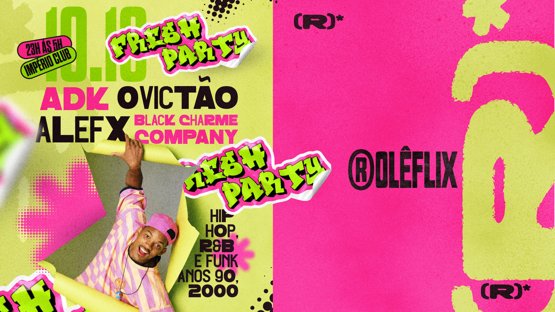 Rolêflix Apresenta Fresh Party: Hip Hop, R&B E Funk 2000 Cover