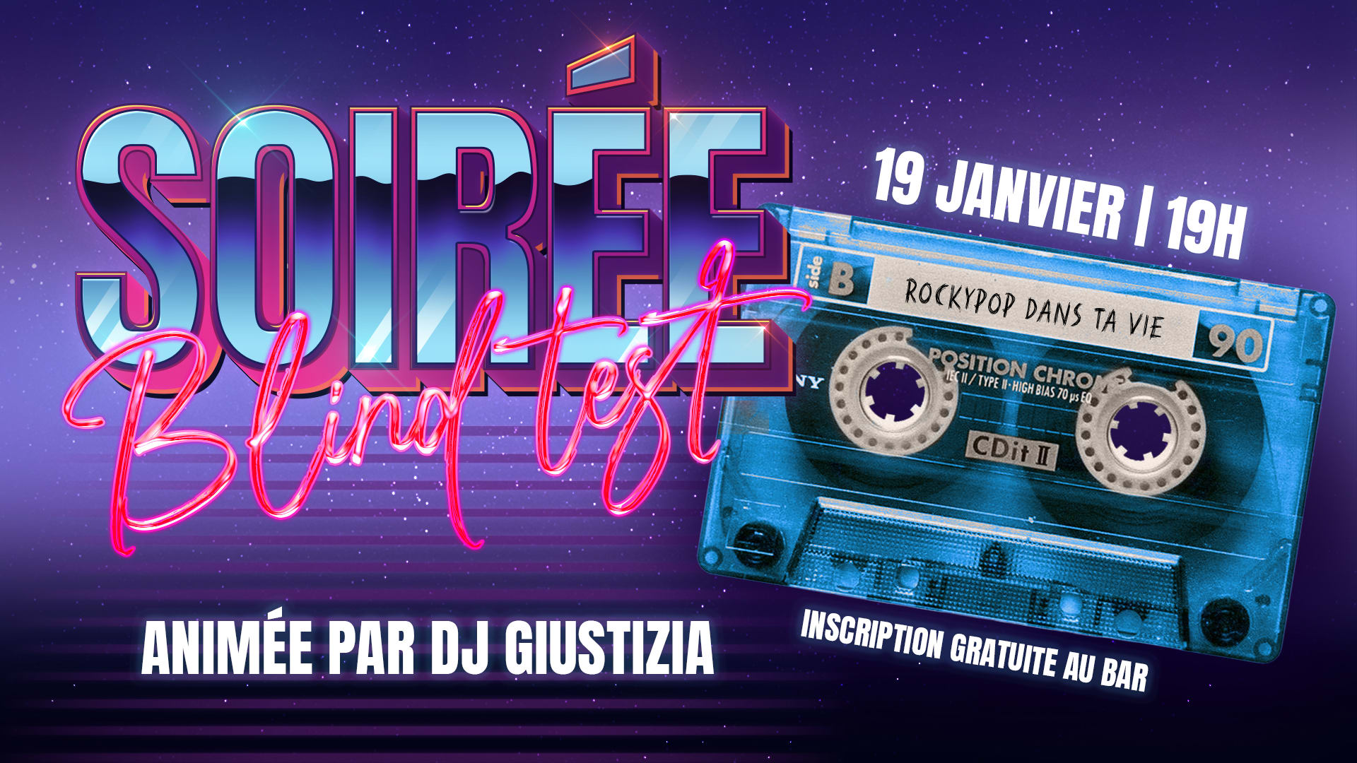 Soirée Blindtest & Dj Set | Rockypop Marseille Cover