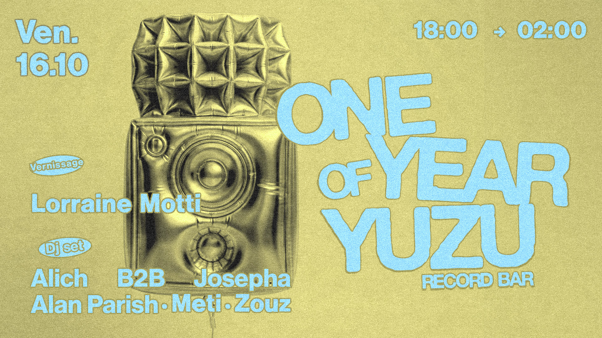 Yuzu Record Bar - One Year Anniversary Cover