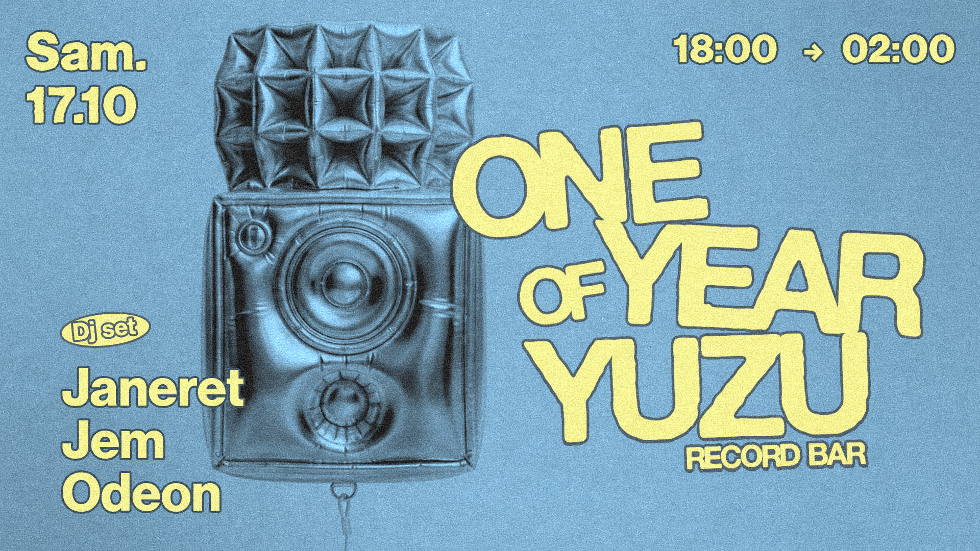 Yuzu Record Bar - One Year Anniversary J2 Cover