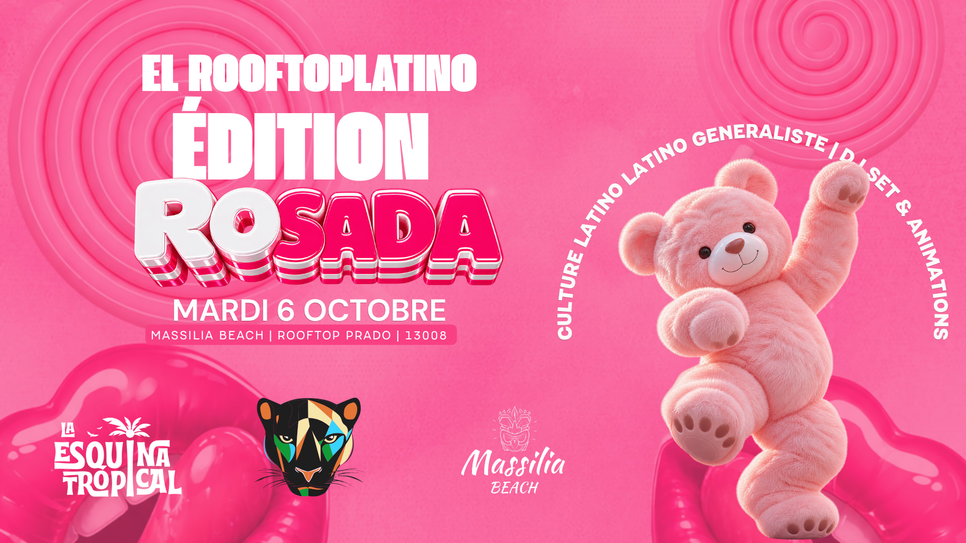 El Rooftop Latino Ed. Rosada | La Esquina Tropical Cover