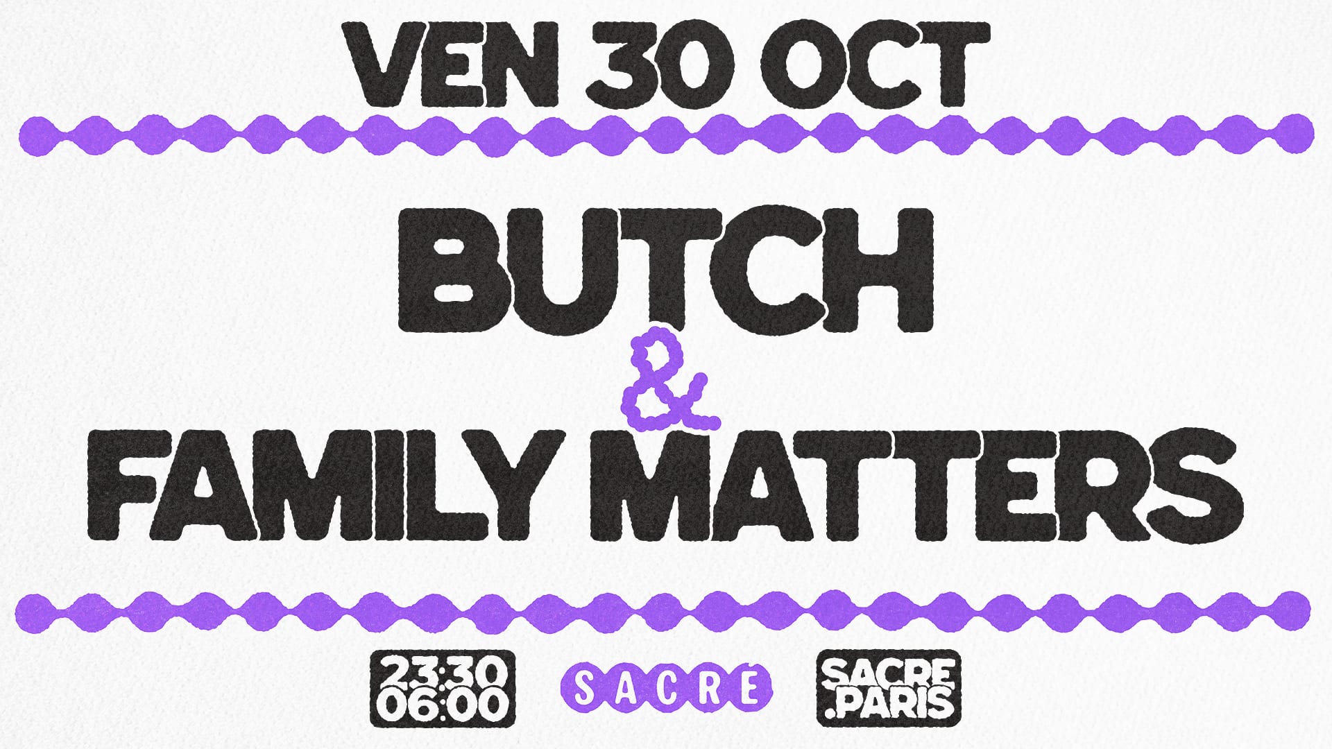 Sacré Présente : Butch & Family Matters Cover