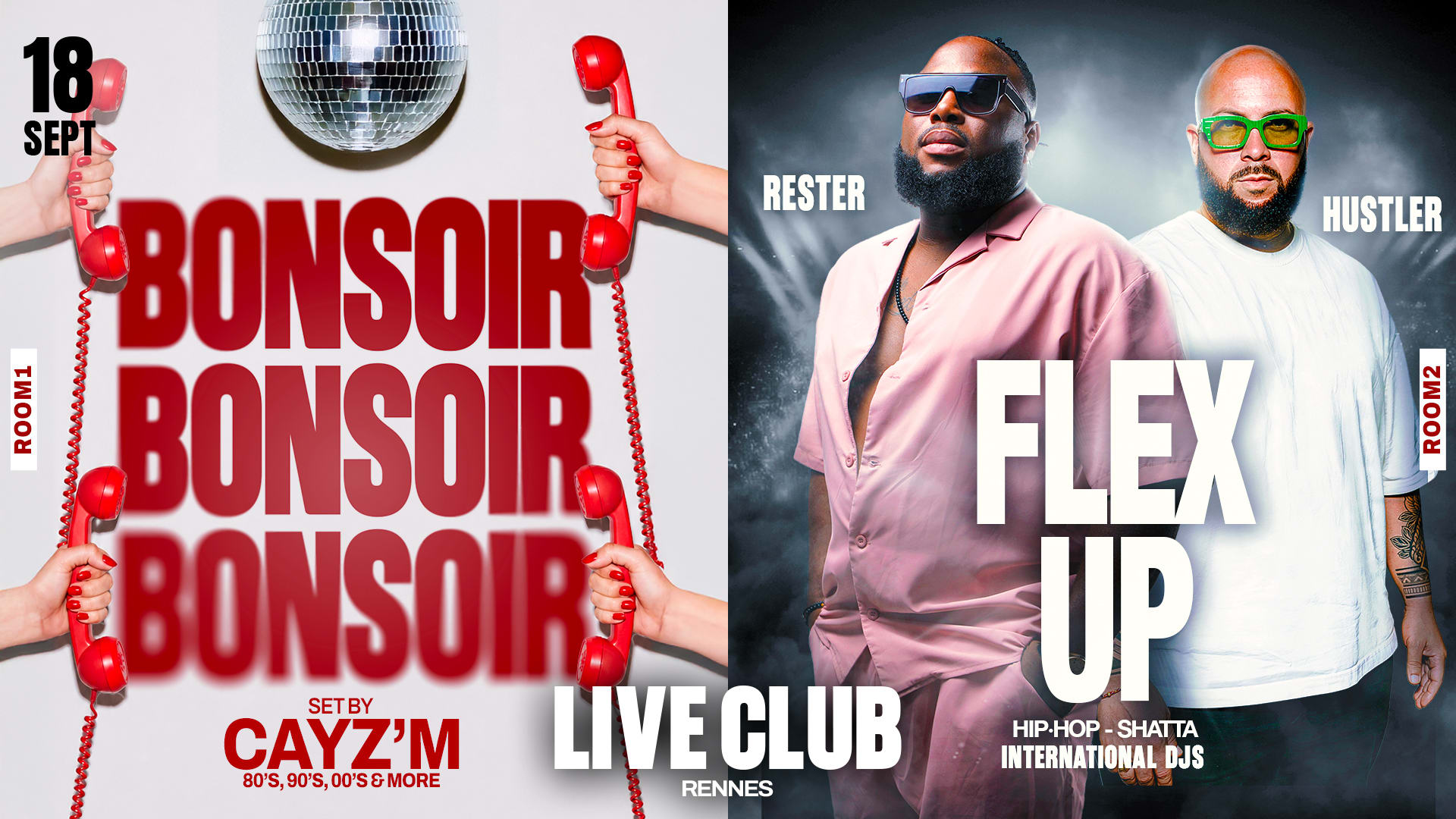 Bonsoir & Flex Up : Set By Rester , Hustler & Cayz'm Cover