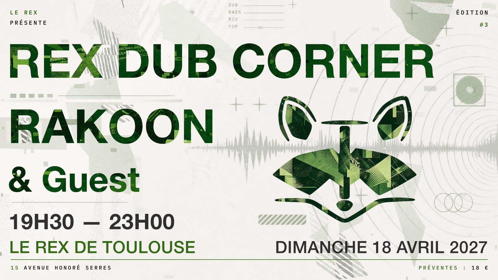 Rex Dub Corner : Rakoon Cover