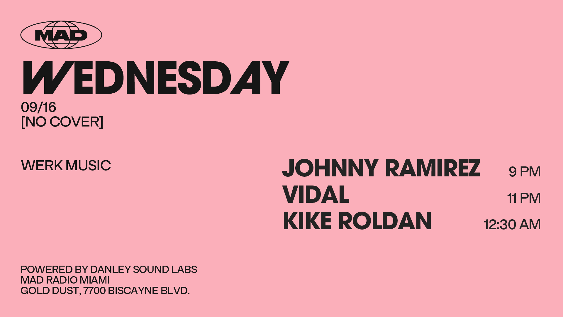 Werk Music: Johnny Ramirez / Vidal / Kike Roldan Cover