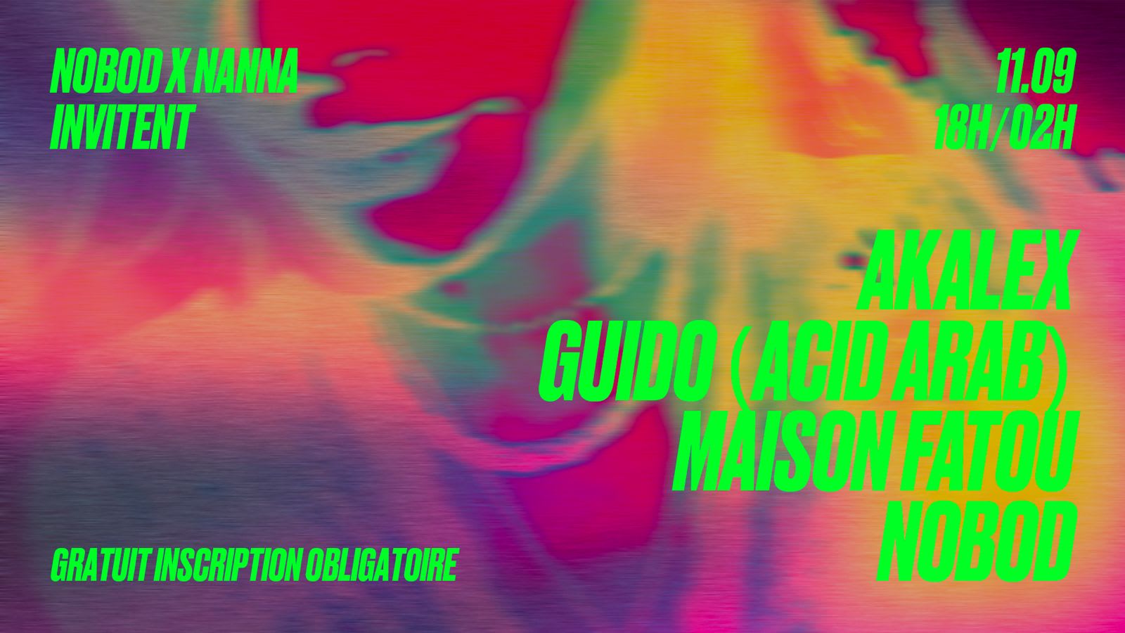 Nobod Invite Akalex, Guido (Acid Arab) & Maison Fatou Cover