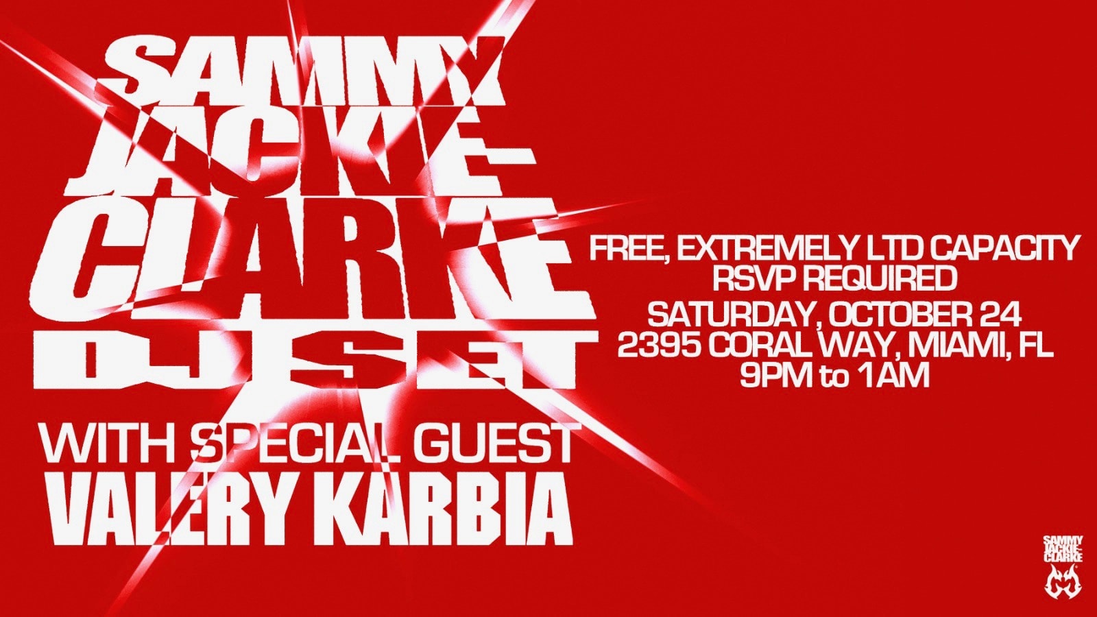 Sammy Jackie-Clarke Dj Set With Special Guest Valery Karbia Cover
