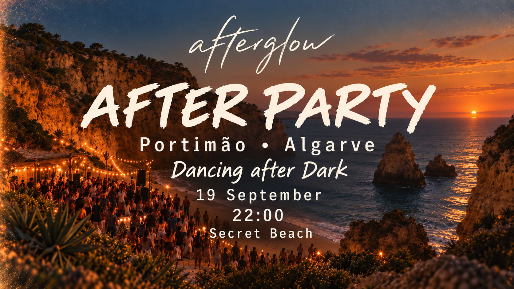 Afterglow After Dark · Secret Beach - Portimão Afterparty Cover
