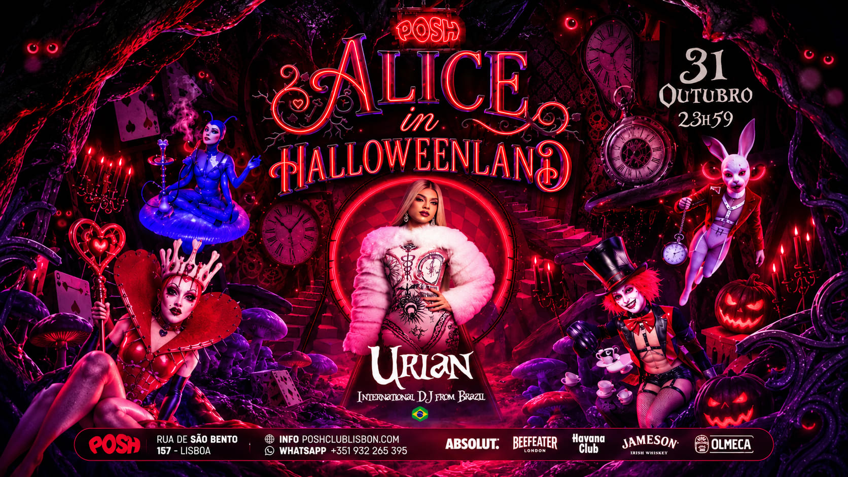 Alice In Halloweenland - Posh Halloween Com Urian Cover