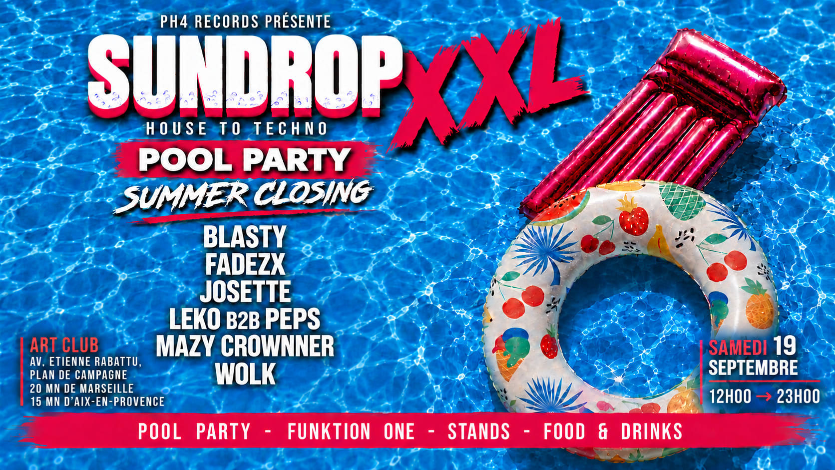 Ph4 Records Présente : Sundrop Xxl III — Summer Closing Cover