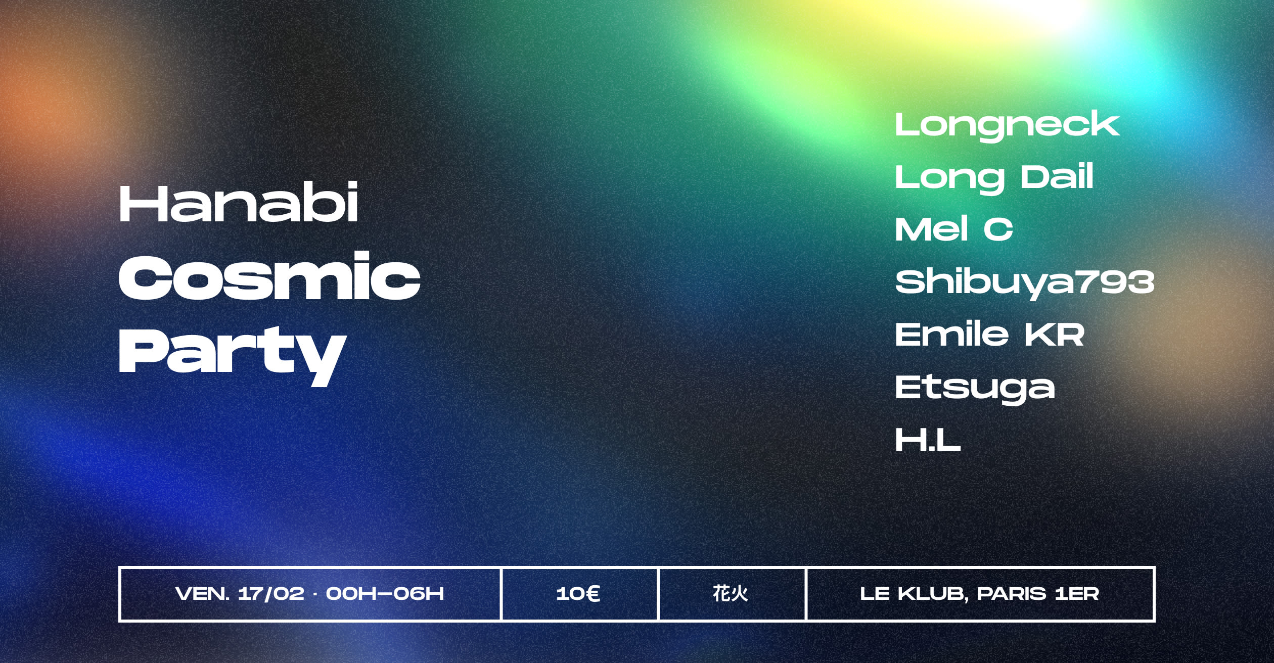 Hanabi Cosmic Party Cover