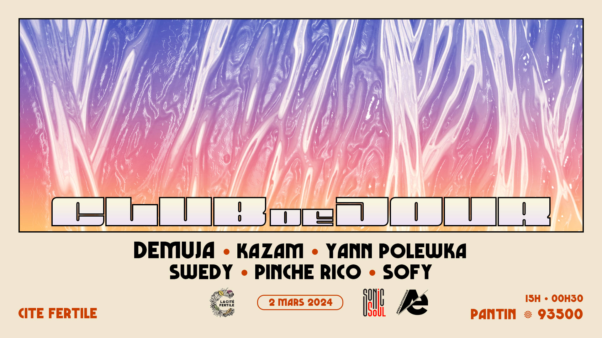 Club De Jour W/ Demuja, Sonic Soul Agency Et Ae Cover