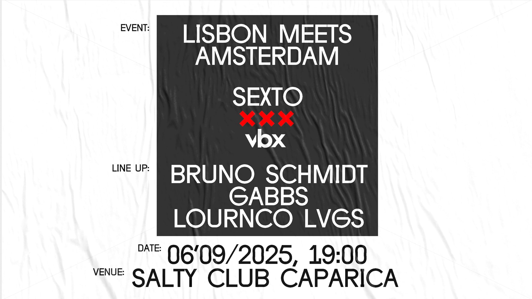 Sexto X Vbx W/Bruno Schmidt, Gabbs, Lournco Lvgs Cover