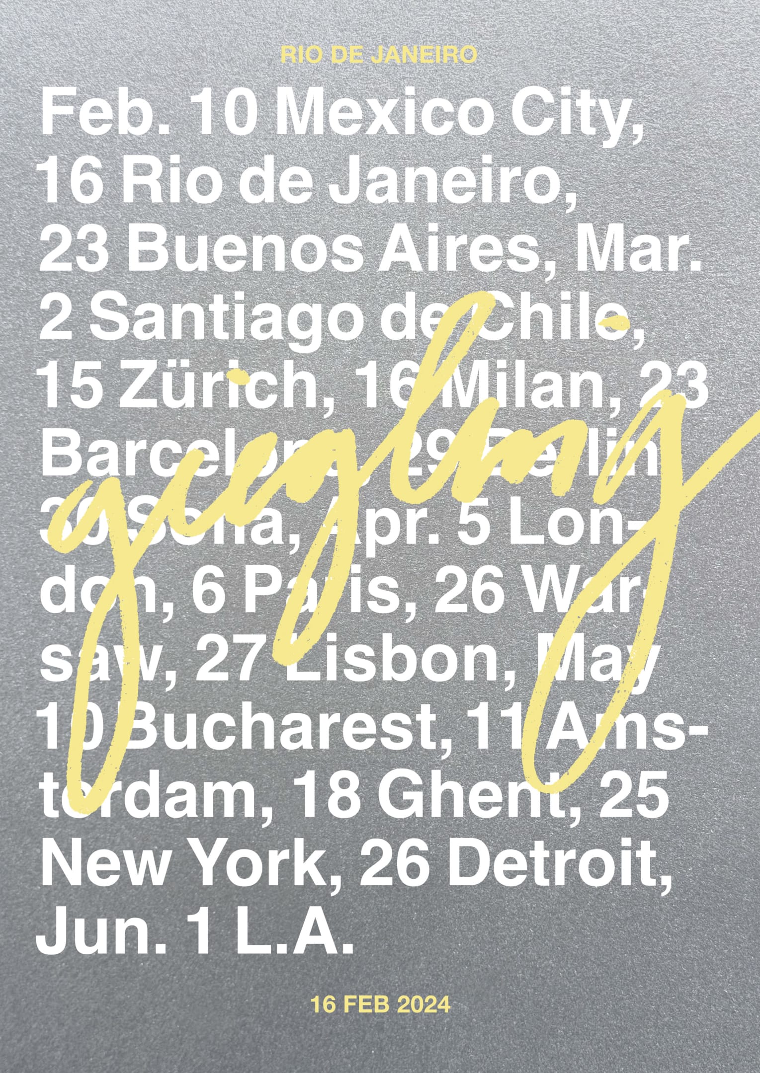 Giegling In Rio De Janeiro Cover