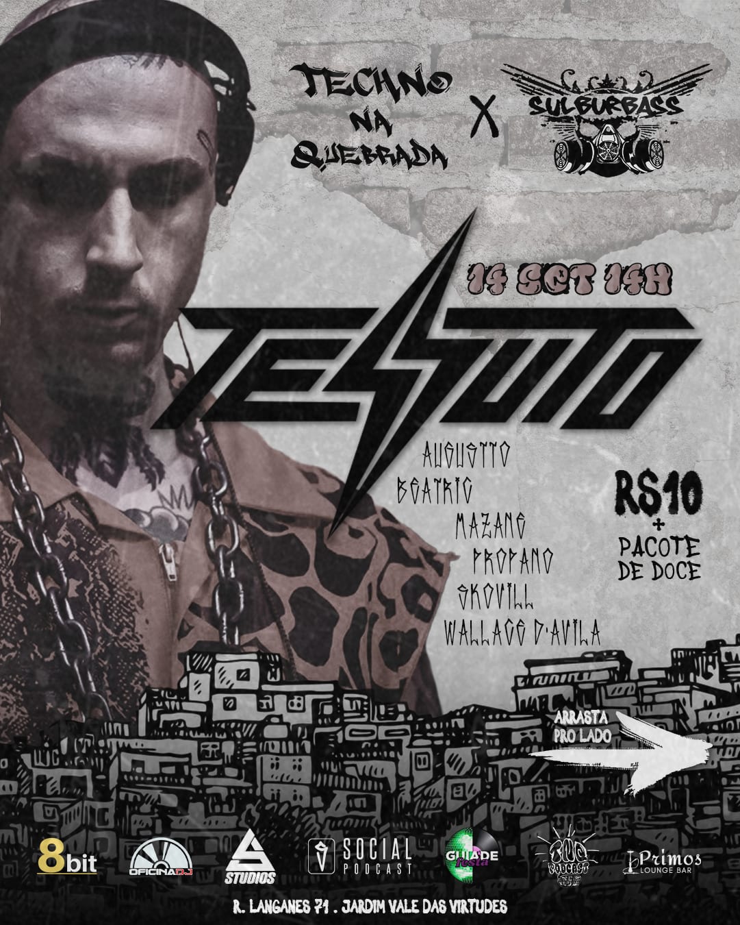 Techno Na Quebrada Sp Tessuto 14/09 Cover